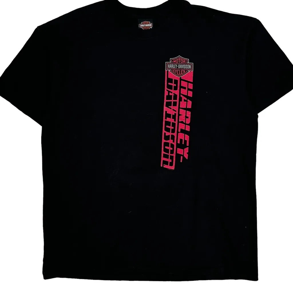 Bikefest 2020 Harley Davidson Graphic T-Shirt - XL Black Cotton - Image 4