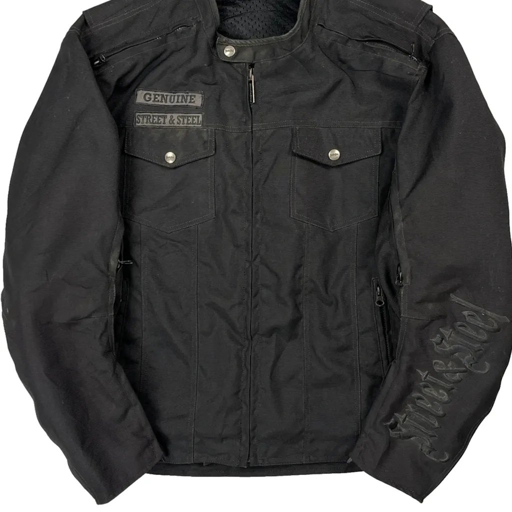 Biker Street & Steel Jacket - Medium Black Polyester - Image 4