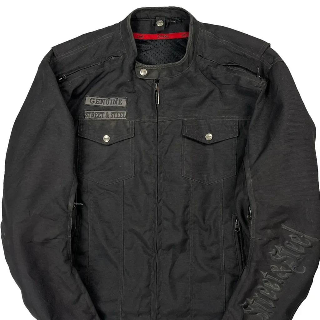 Biker Street & Steel Jacket - Medium Black Polyester - Image 5