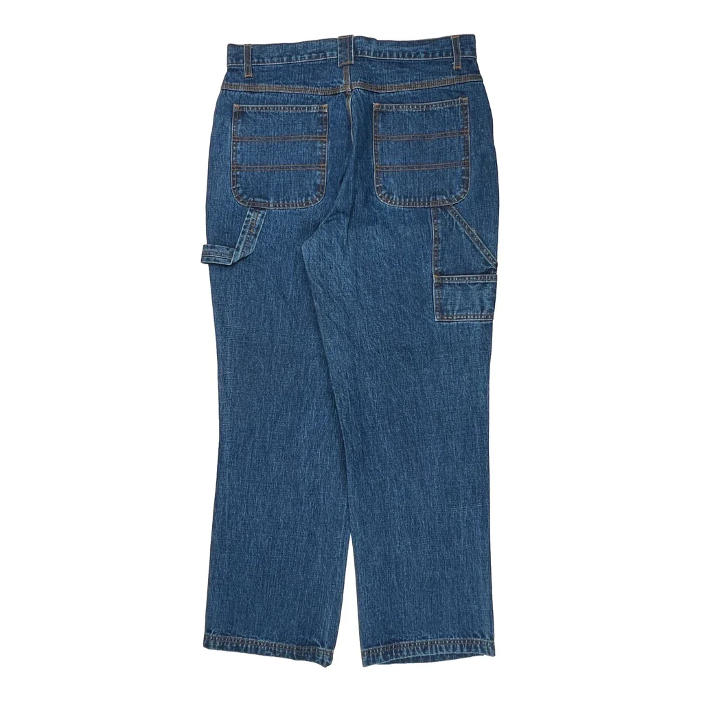 Bill Blass Carpenter Jeans - 34W US 12 Blue Cotton