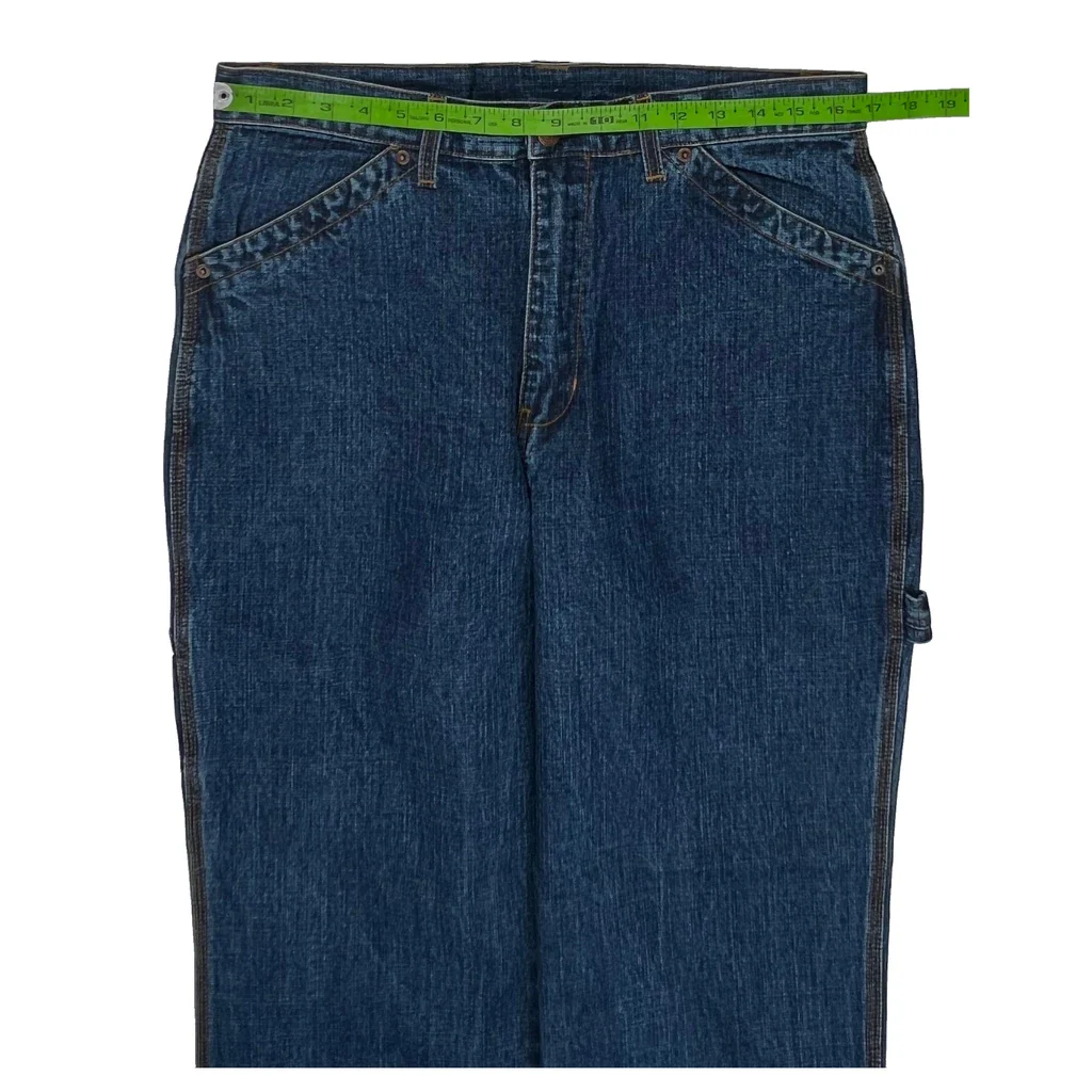 Bill Blass Carpenter Jeans - 34W US 12 Blue Cotton - Image 2