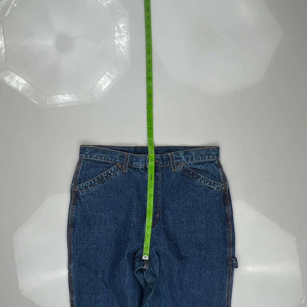 Bill Blass Carpenter Jeans - 34W US 12 Blue Cotton - Image 4