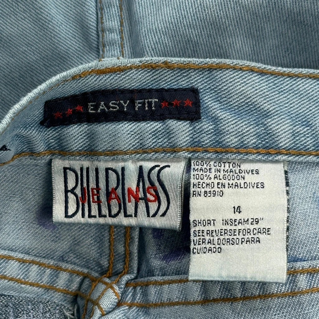 Bill Blass Graphic Jeans - 31W UK 12 Light Wash Cotton - Image 6