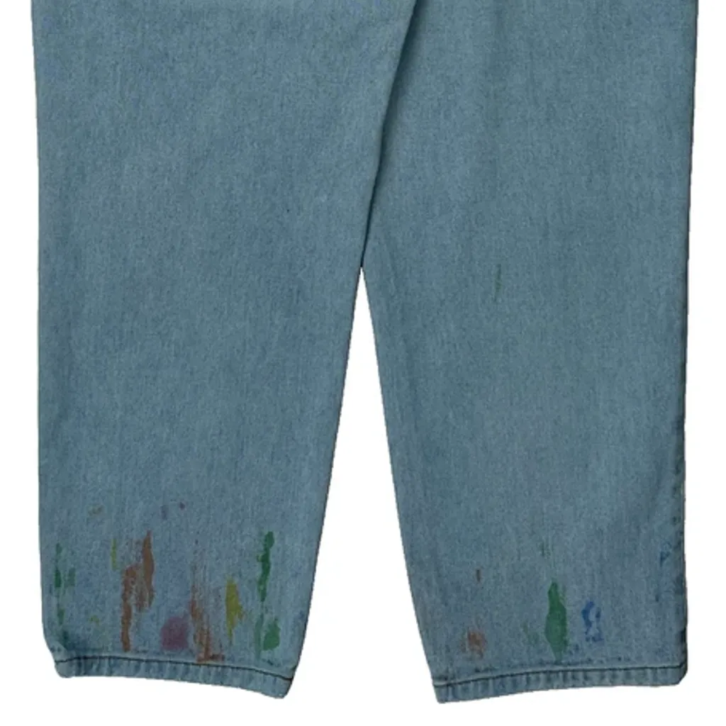 Bill Blass Graphic Jeans - 31W UK 12 Light Wash Cotton - Image 8