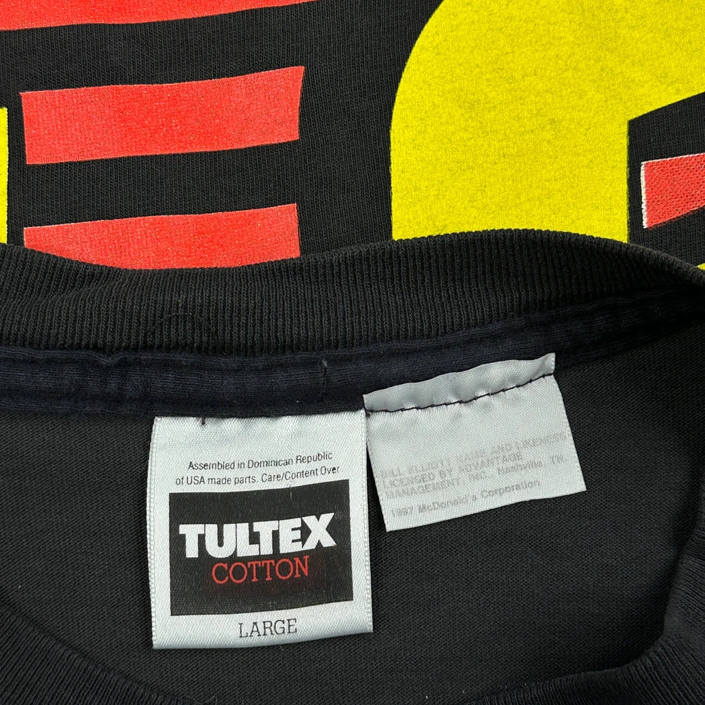 Bill Elliott Tultex Nascar T-Shirt - Large Black Cotton - Image 3