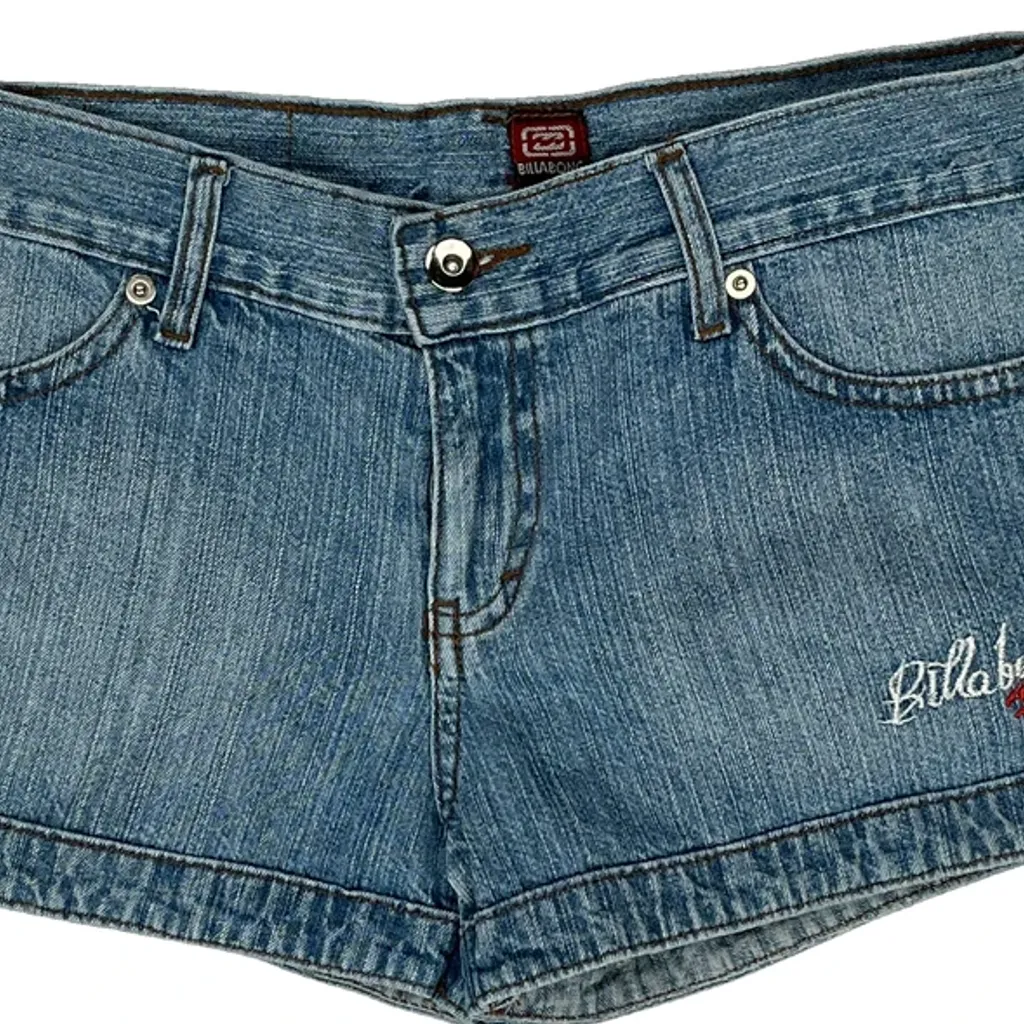 Billabong Mini Denim Shorts - 30W UK 6 Blue Denim - Image 9