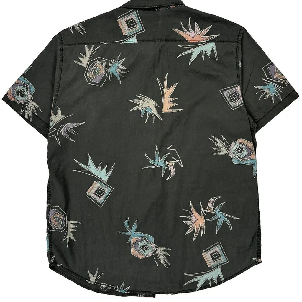 Billabong Short Sleeve Shirt - Medium Black Cotton - Image 6