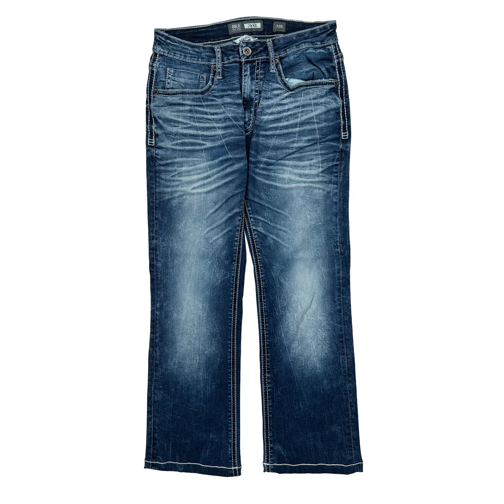 Bke Boot Cut Jeans - 30W 29L Blue Denim - Image 2