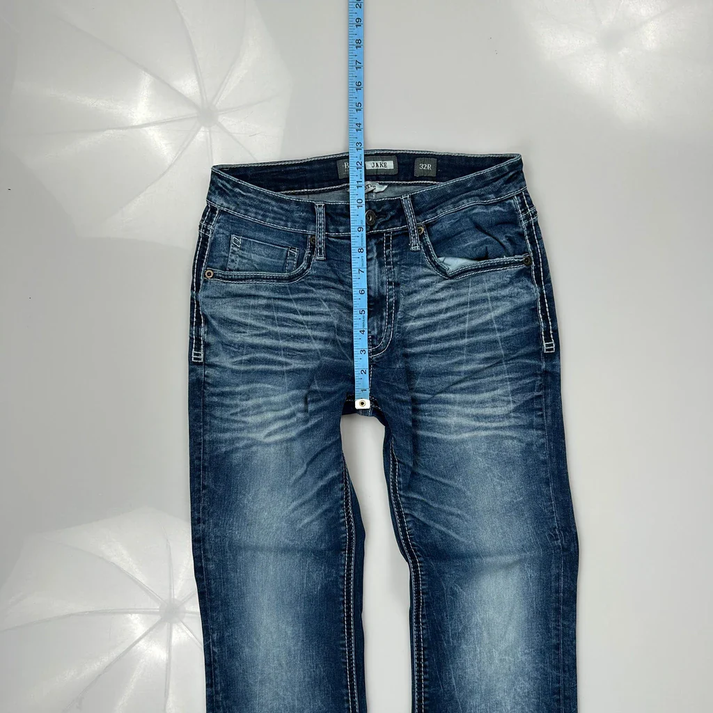 Bke Boot Cut Jeans - 30W 29L Blue Denim - Image 4