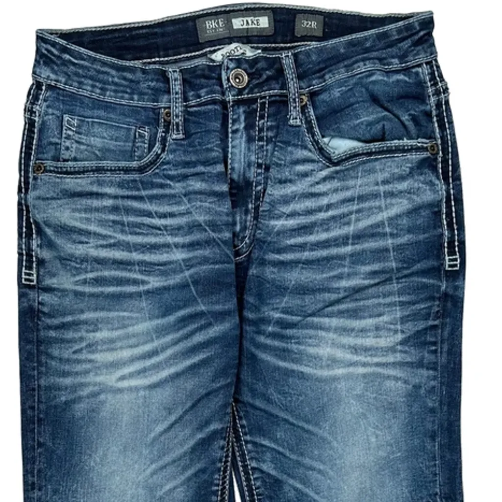Bke Boot Cut Jeans - 30W 29L Blue Denim - Image 9