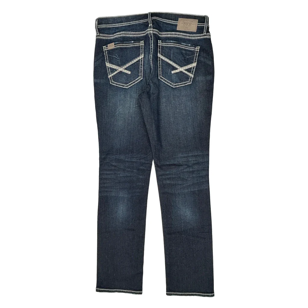 Bke Contrast Stitch Jeans - 36W 34L Dark Wash Denim
