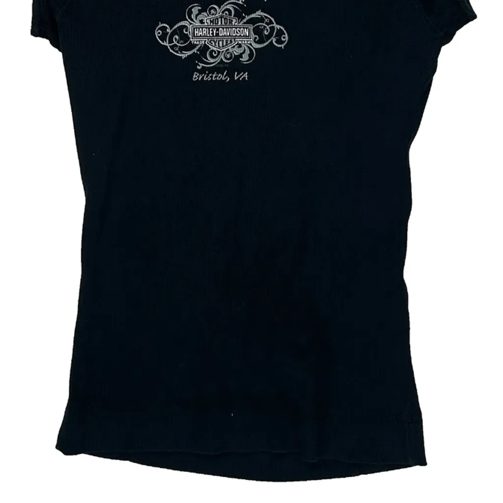 Black Wolf Harley-Davidson, Bristol, Va Harley Davidson Graphic T-Shirt - Medium Black Cotton - Image 6