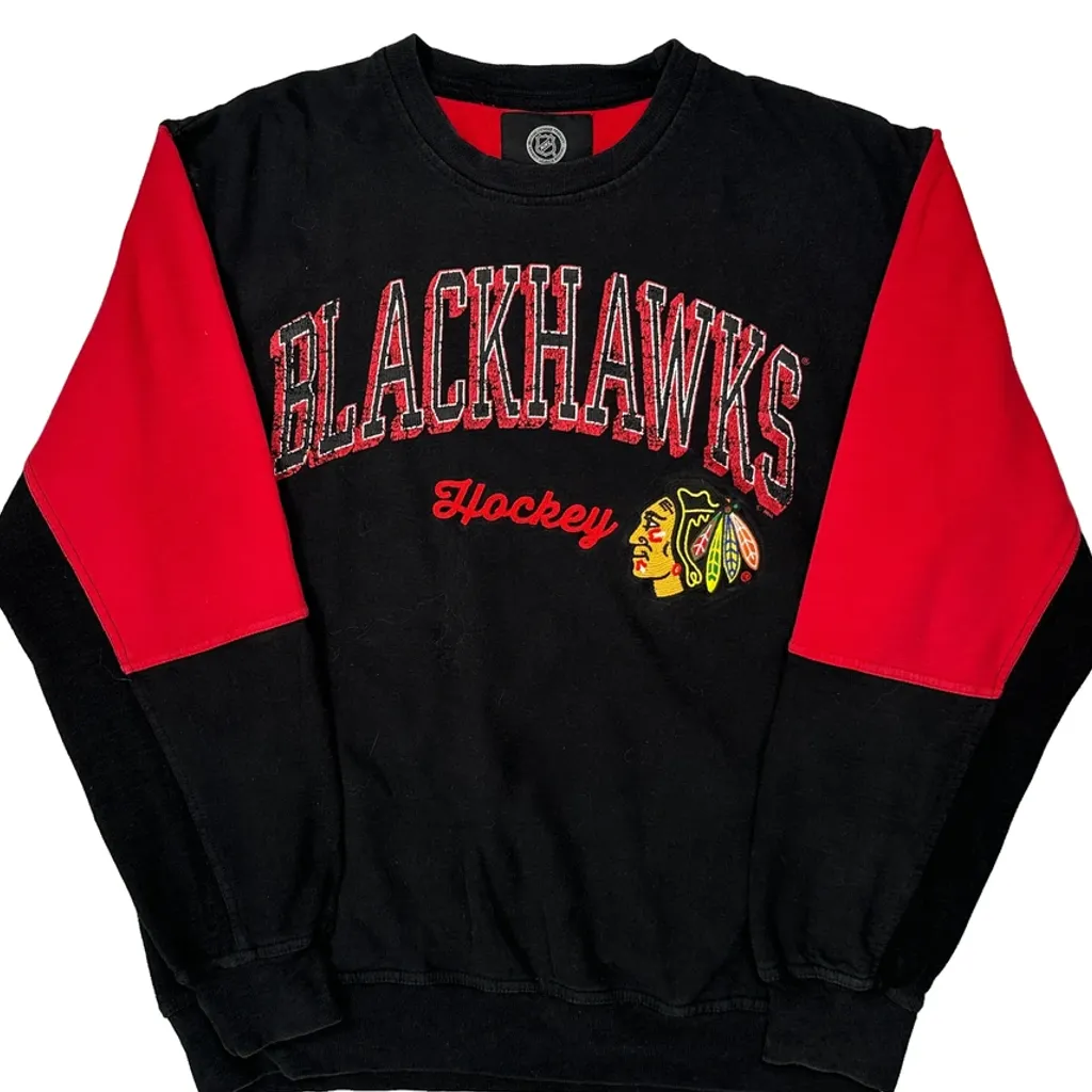 Blackhawks Giii Sports Carl Banks Nhl Sweatshirt - Medium Black Cotton - Image 4