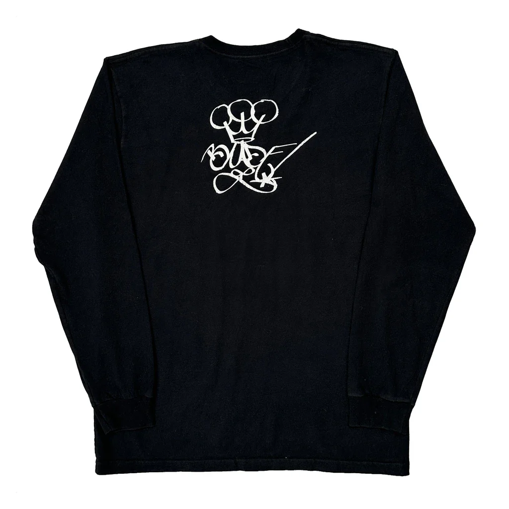 Blade Grid Supreme Graphic Long Sleeve T-Shirt - Large Black Cotton - Image 2