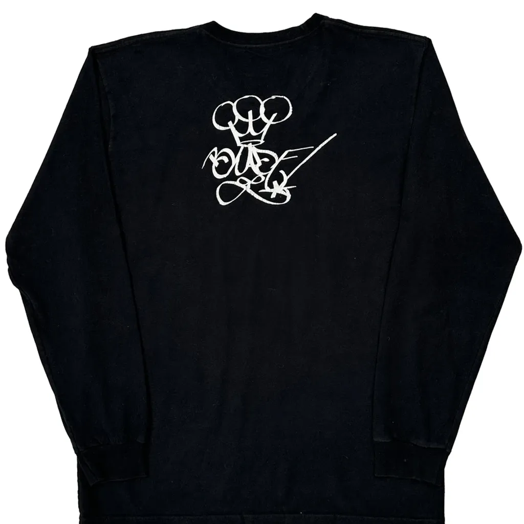 Blade Grid Supreme Graphic Long Sleeve T-Shirt - Large Black Cotton - Image 7