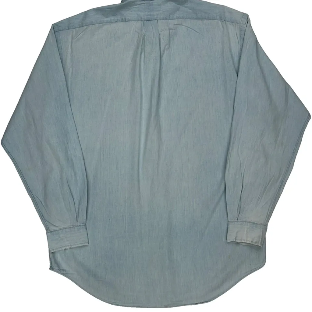 Blaire Ralph Lauren Denim Shirt - Large Light Wash Cotton - Image 7