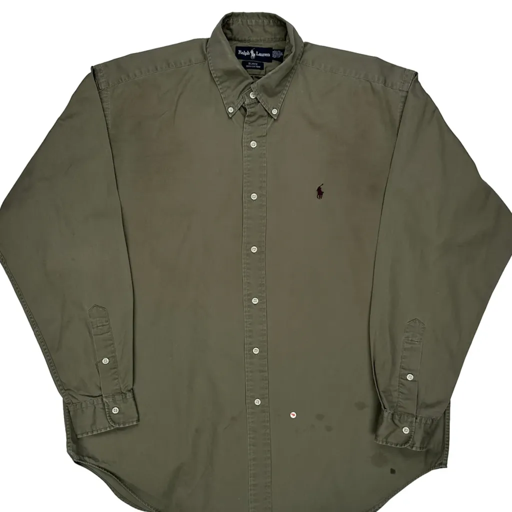 Blake Ralph Lauren Shirt - Large Green Cotton - Image 4