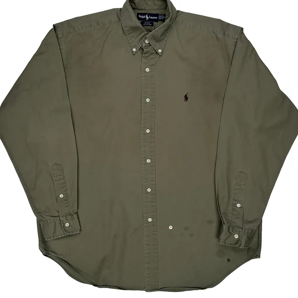 Blake Ralph Lauren Shirt - Large Green Cotton - Image 5