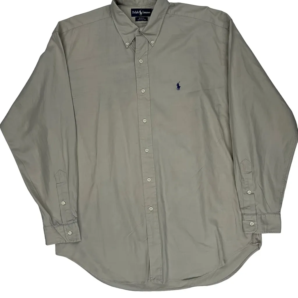 Blake Ralph Lauren Shirt - Large Grey Cotton - Image 5