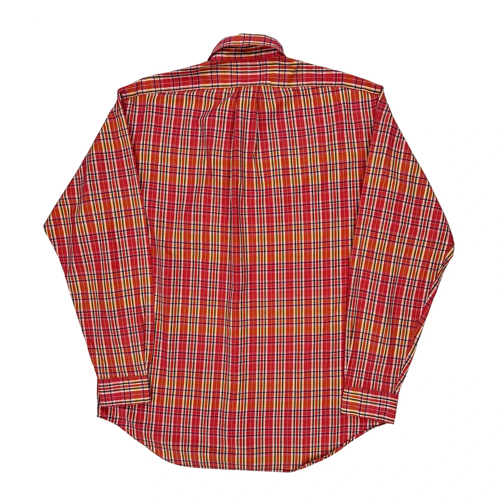 Blake Ralph Lauren Checked Shirt - Medium Red Cotton - Image 2