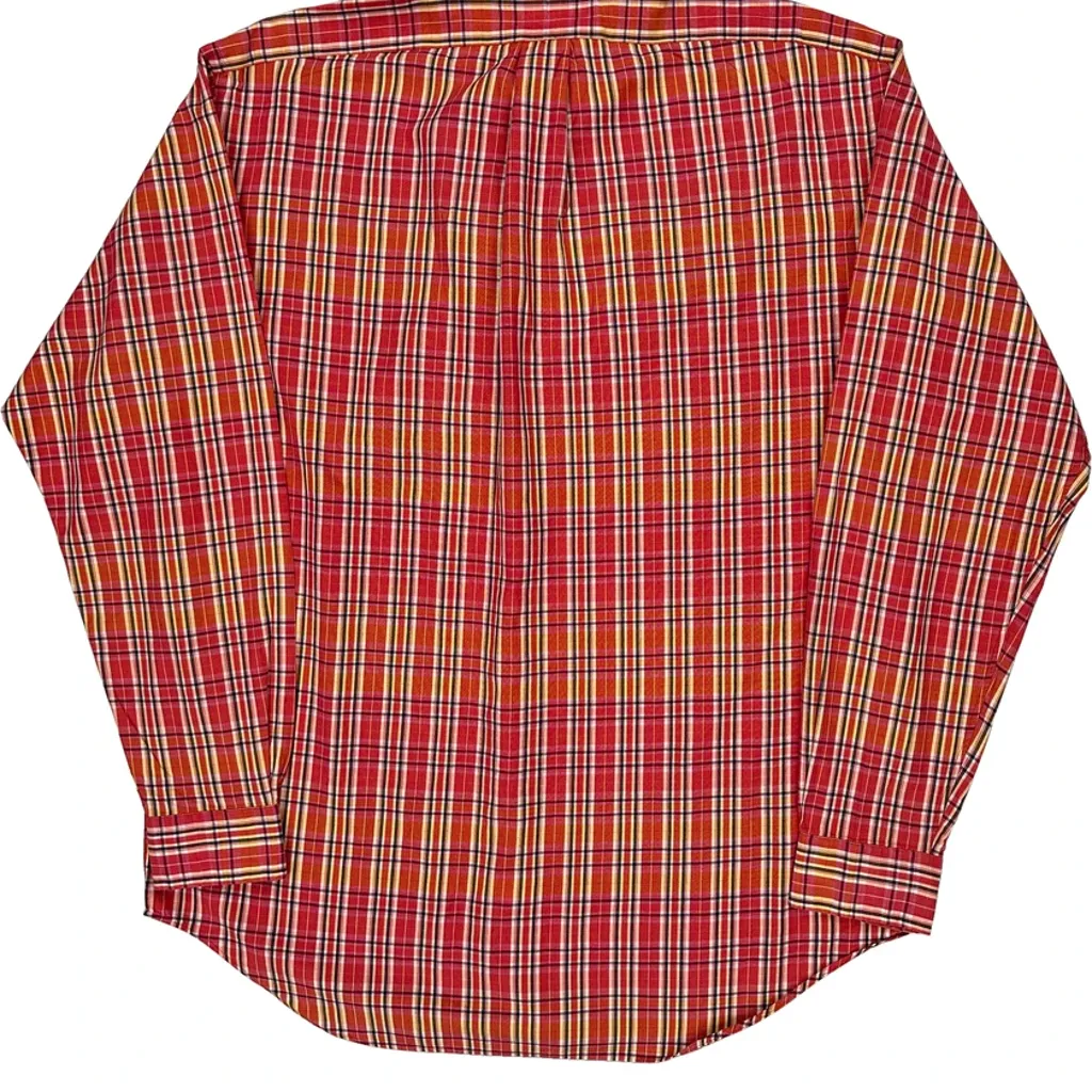 Blake Ralph Lauren Checked Shirt - Medium Red Cotton - Image 6