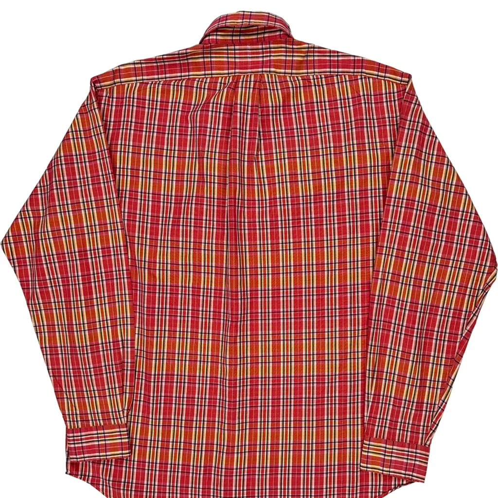Blake Ralph Lauren Checked Shirt - Medium Red Cotton - Image 7