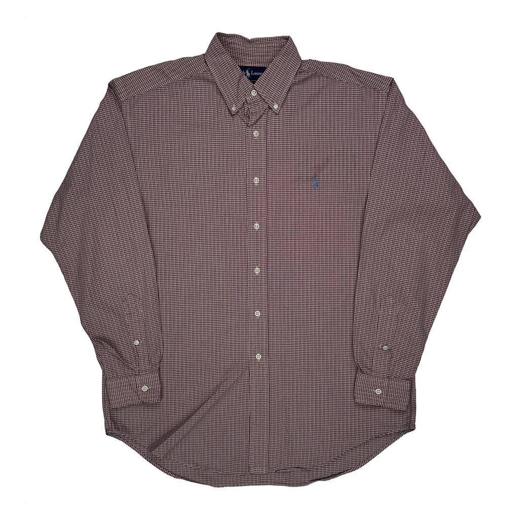 Blake Ralph Lauren Checked Shirt - Medium Red Cotton