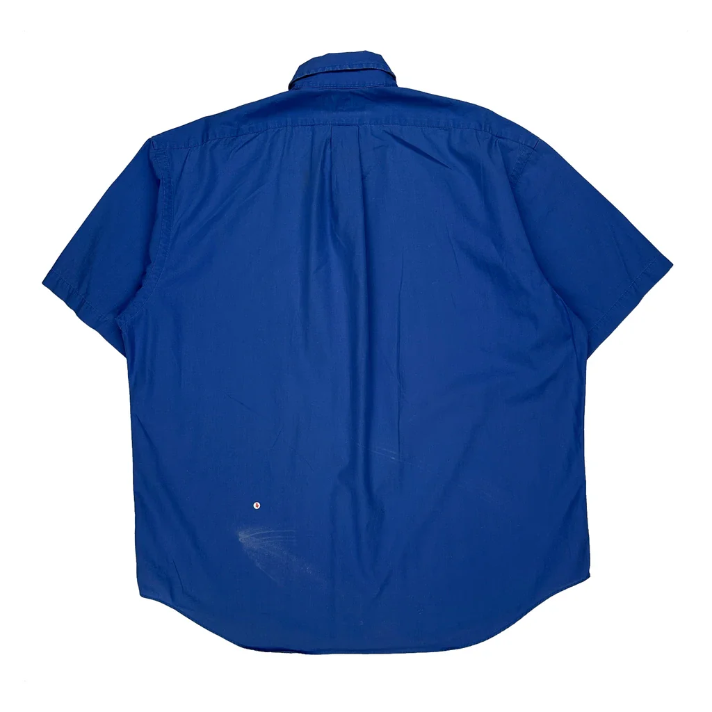 Blake Ralph Lauren Short Sleeve Shirt - XL Blue Cotton - Image 2