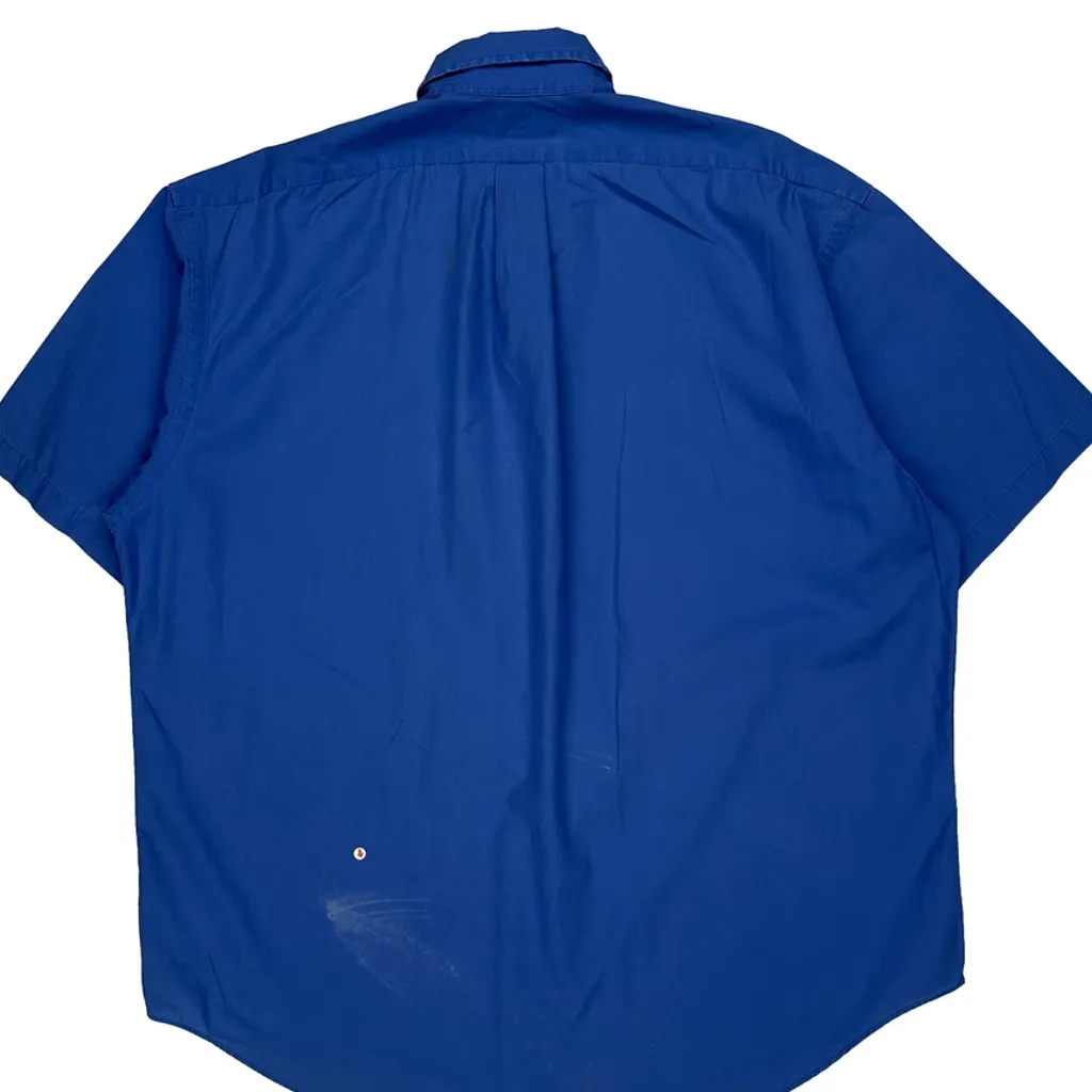 Blake Ralph Lauren Short Sleeve Shirt - XL Blue Cotton - Image 7
