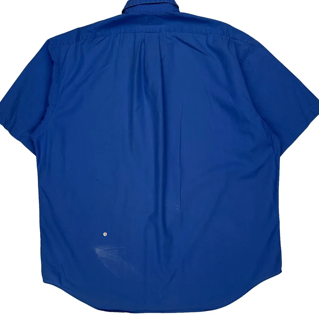 Blake Ralph Lauren Short Sleeve Shirt - XL Blue Cotton - Image 8