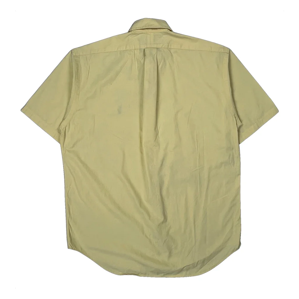 Blake Ralph Lauren Short Sleeve Shirt - Medium Yellow Cotton - Image 2