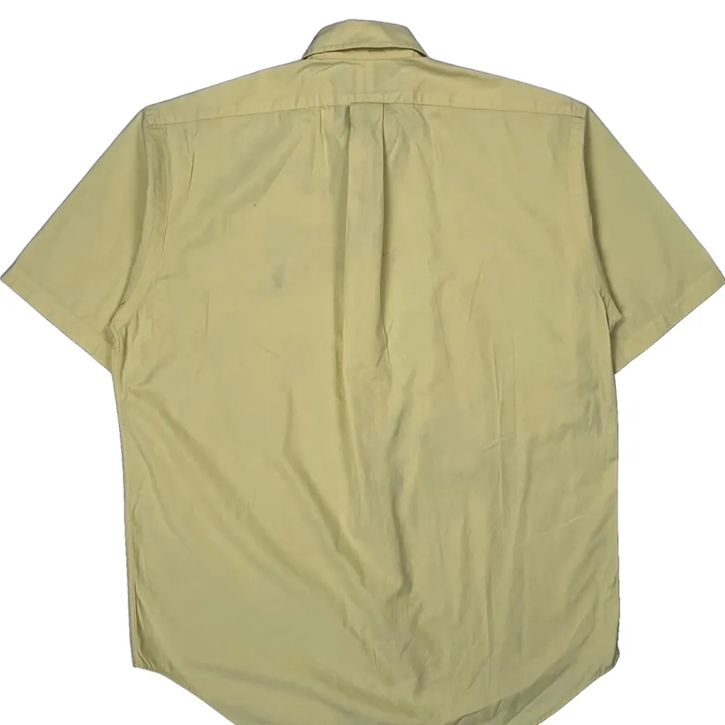 Blake Ralph Lauren Short Sleeve Shirt - Medium Yellow Cotton - Image 6