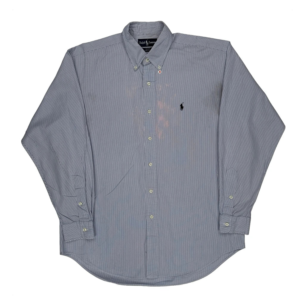 Blake Shirt Ralph Lauren Striped Shirt - Medium Blue Cotton