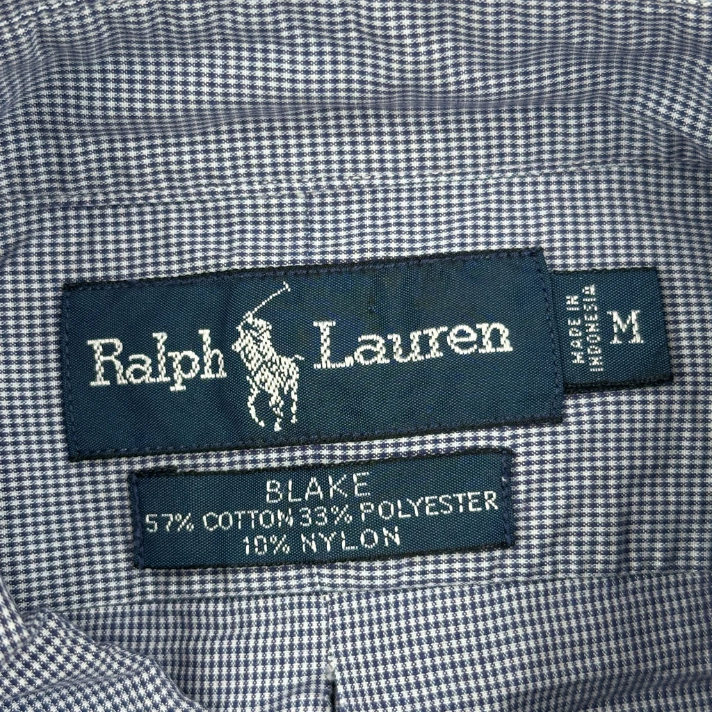 Blake Shirt Ralph Lauren Checked Shirt - Medium Blue Cotton Blend - Image 4