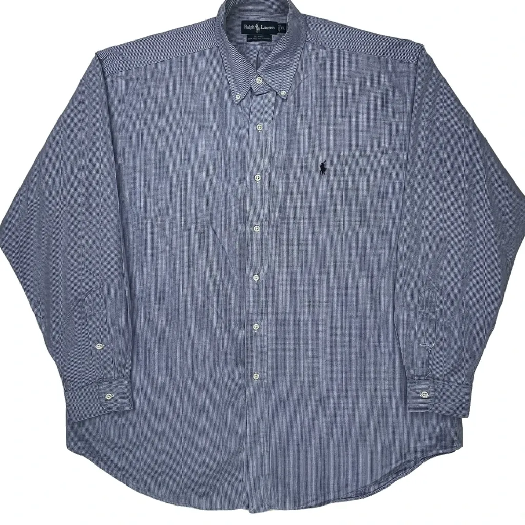 Blake Shirt Ralph Lauren Striped Shirt - XL Blue Cotton - Image 4