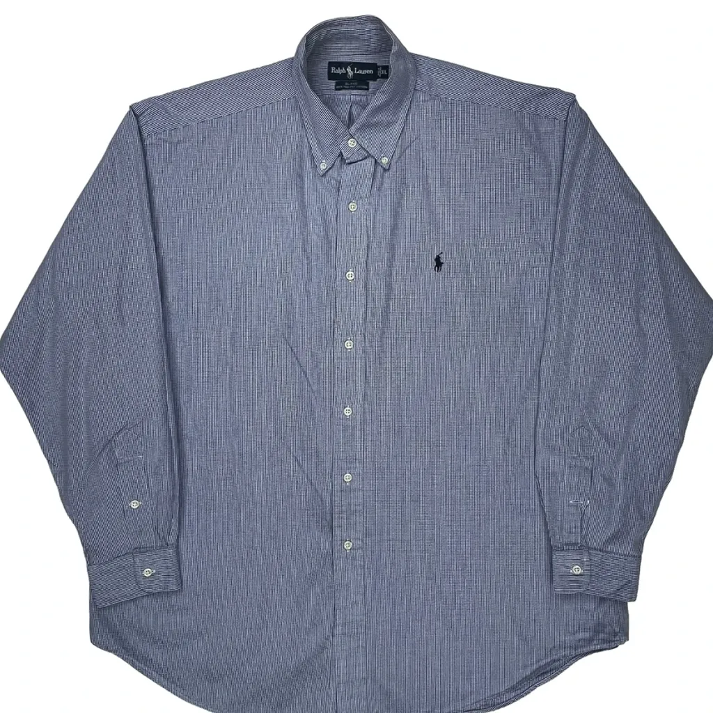 Blake Shirt Ralph Lauren Striped Shirt - XL Blue Cotton - Image 5
