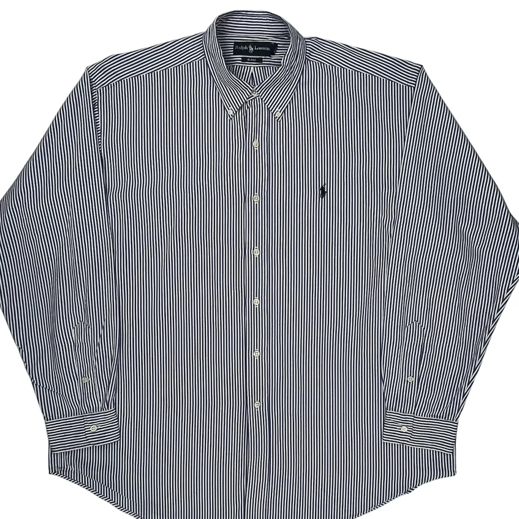 Blake Shirt Ralph Lauren Striped Shirt - XL Blue Cotton - Image 5