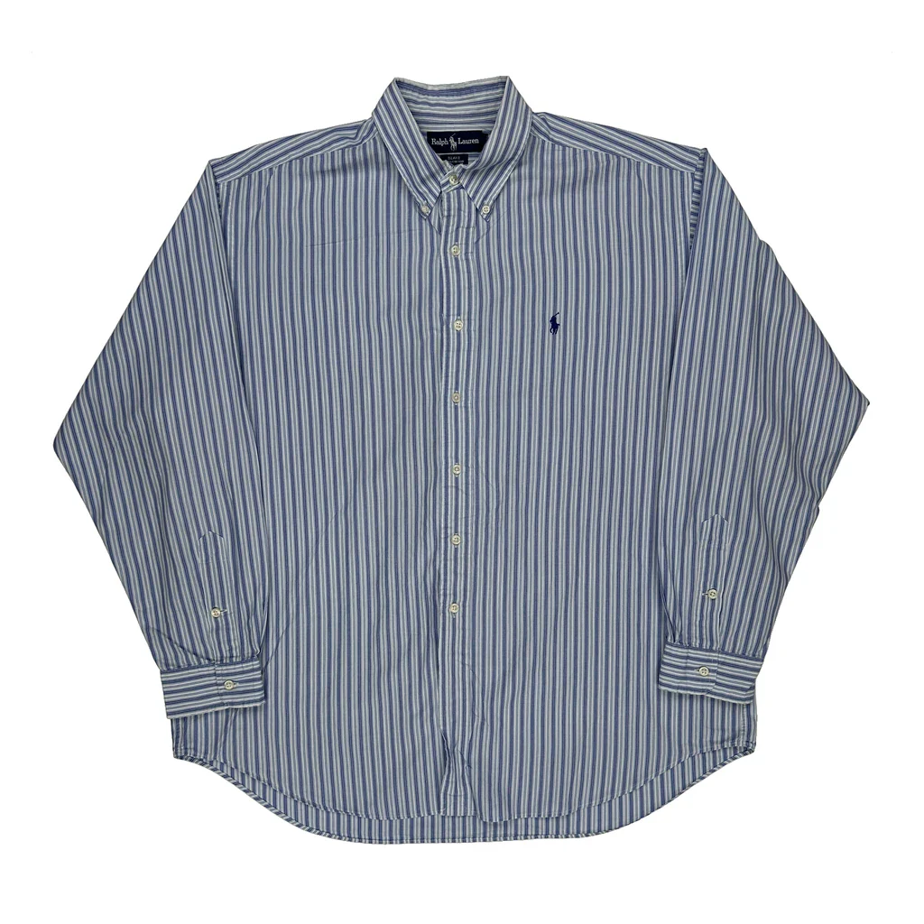 Blake Shirt Ralph Lauren Striped Shirt - XL Blue Cotton