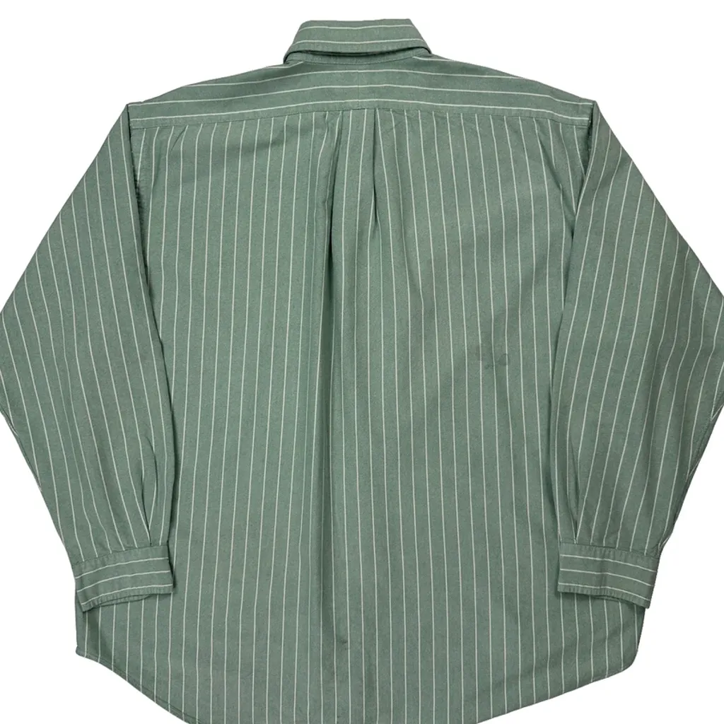 Blake Shirt Ralph Lauren Striped Shirt - XL Green Cotton - Image 7