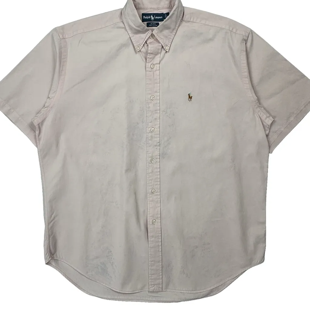 Blake Shirt Ralph Lauren Short Sleeve Shirt - Large Pink Cotton - Image 5