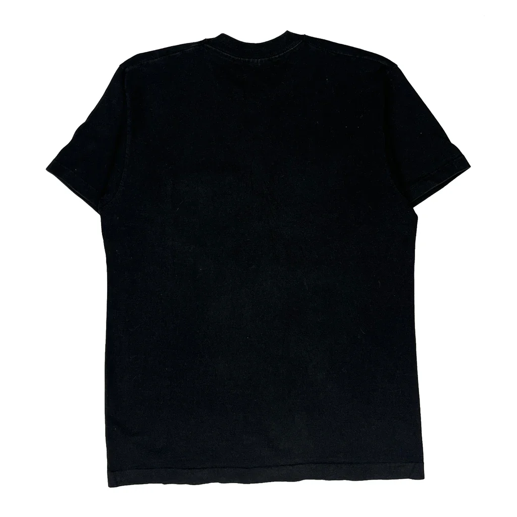 Blank Bvd Single Stitch T-Shirt - Large Black Cotton - Image 2