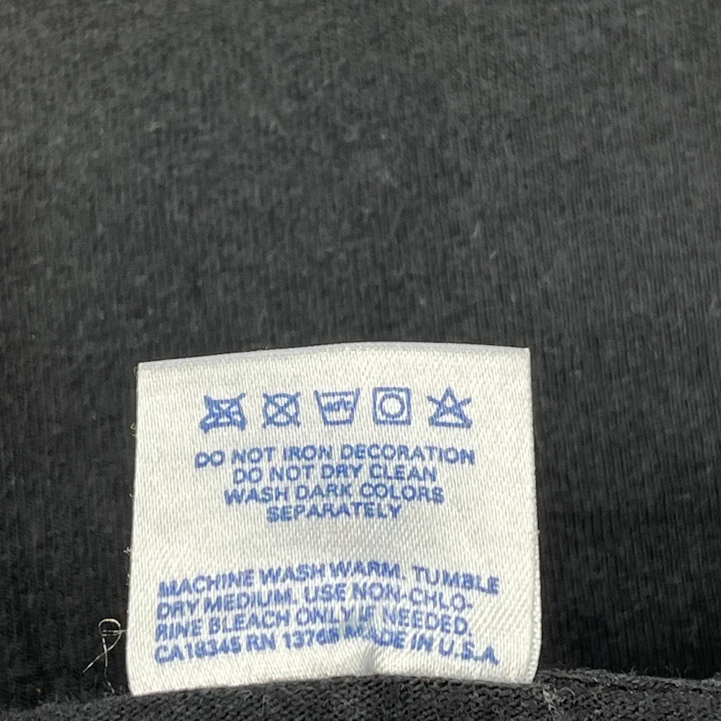 Blank Bvd Single Stitch T-Shirt - Large Black Cotton - Image 4