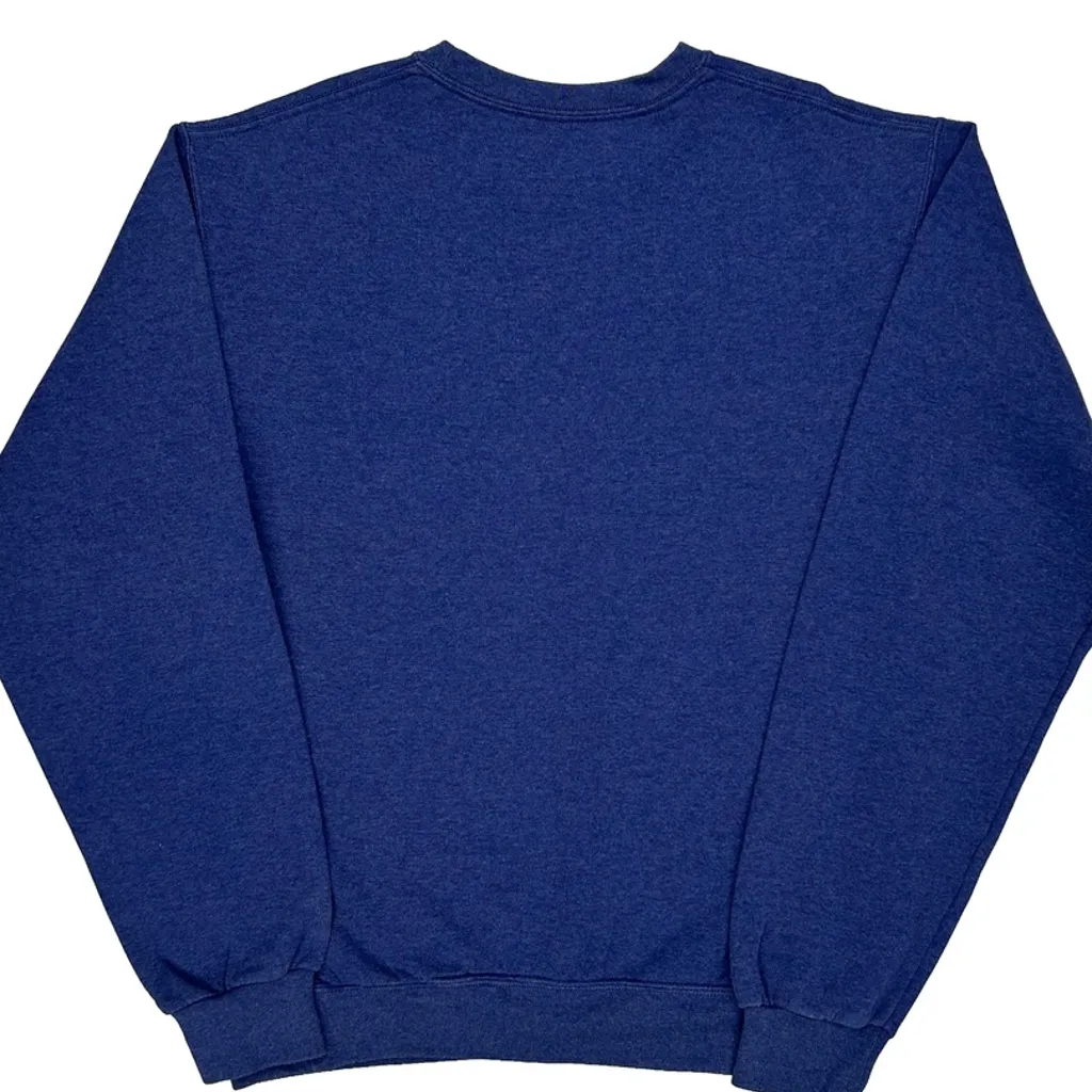 Blank Fruit Of The Loom Sweatshirt - Medium Blue Cotton - Image 7