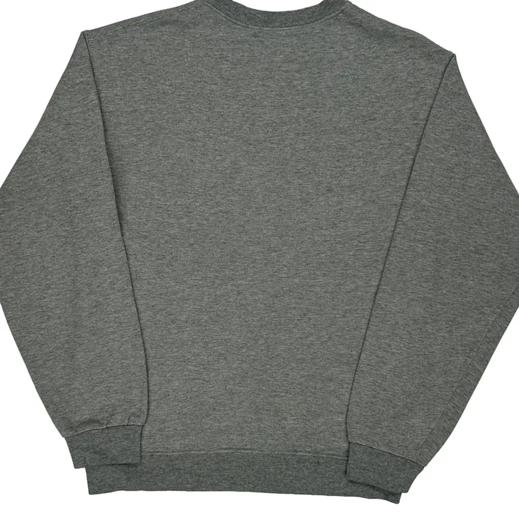 Blank Fruit Of The Loom Sweatshirt - Medium Grey Cotton - Image 6