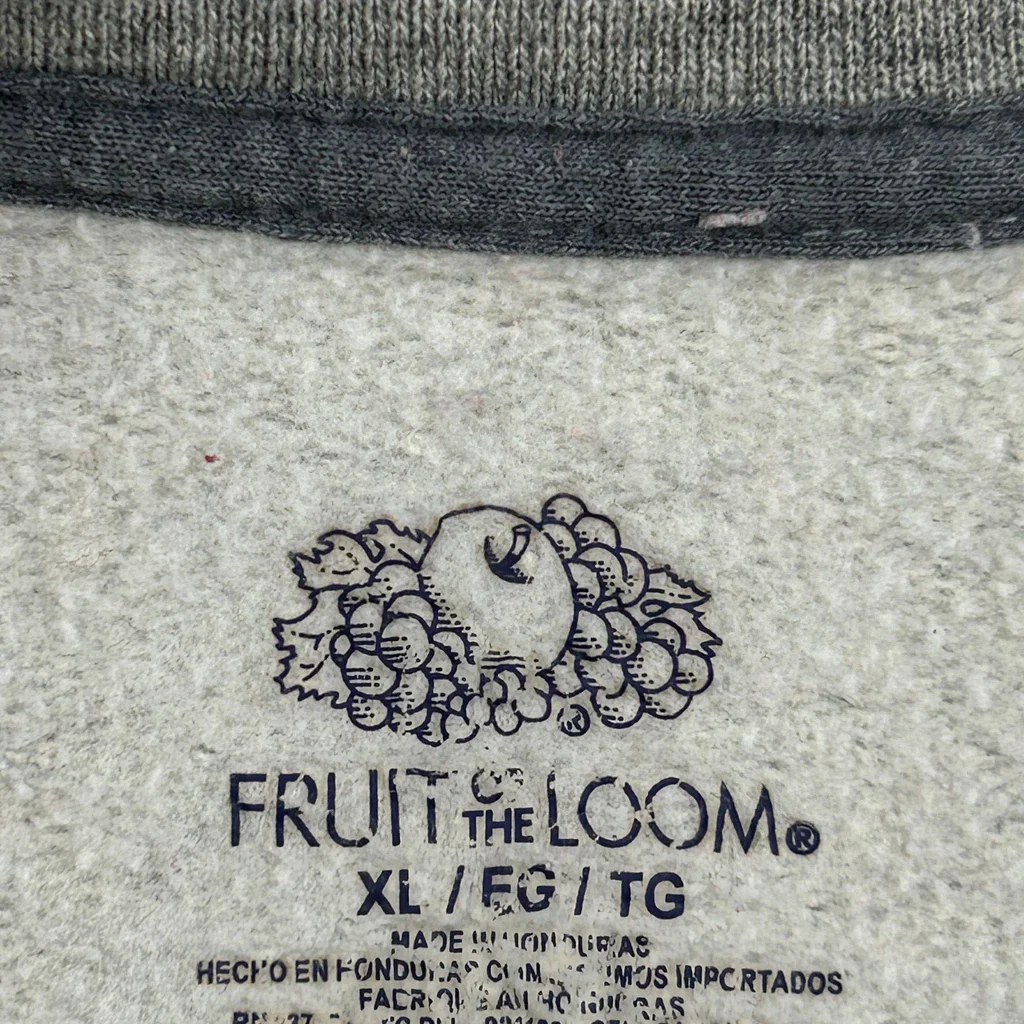 Blank Fruit Of The Loom Sweatshirt - XL Grey Cotton - Image 3