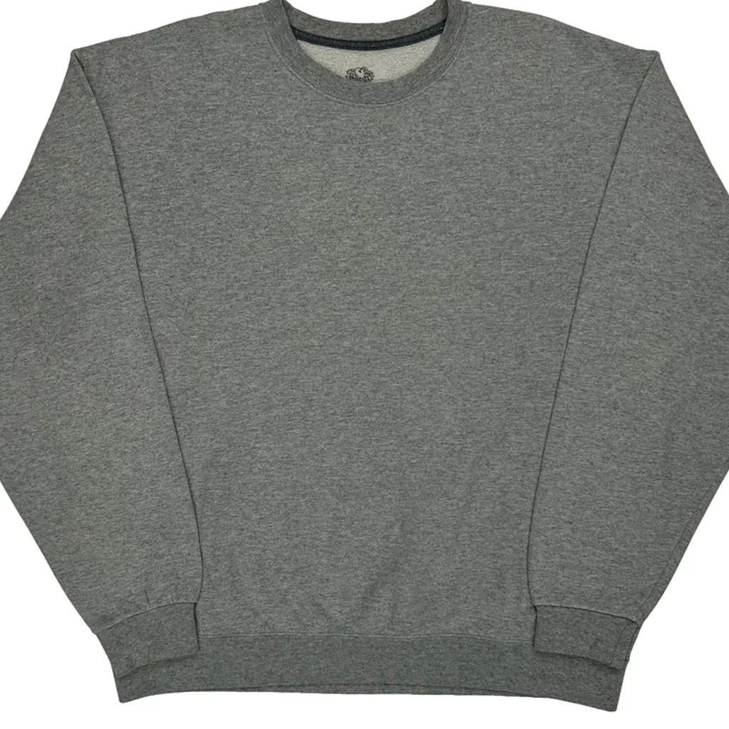 Blank Fruit Of The Loom Sweatshirt - XL Grey Cotton - Image 4