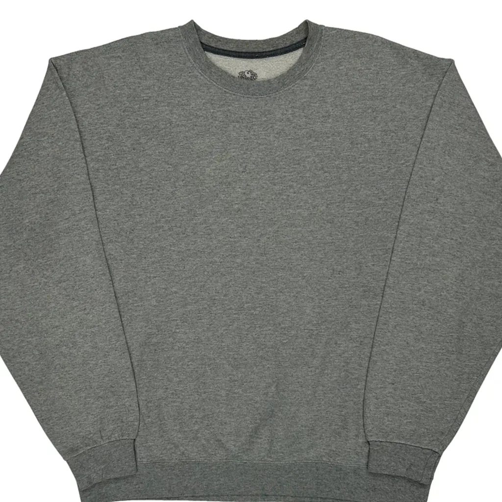 Blank Fruit Of The Loom Sweatshirt - XL Grey Cotton - Image 5
