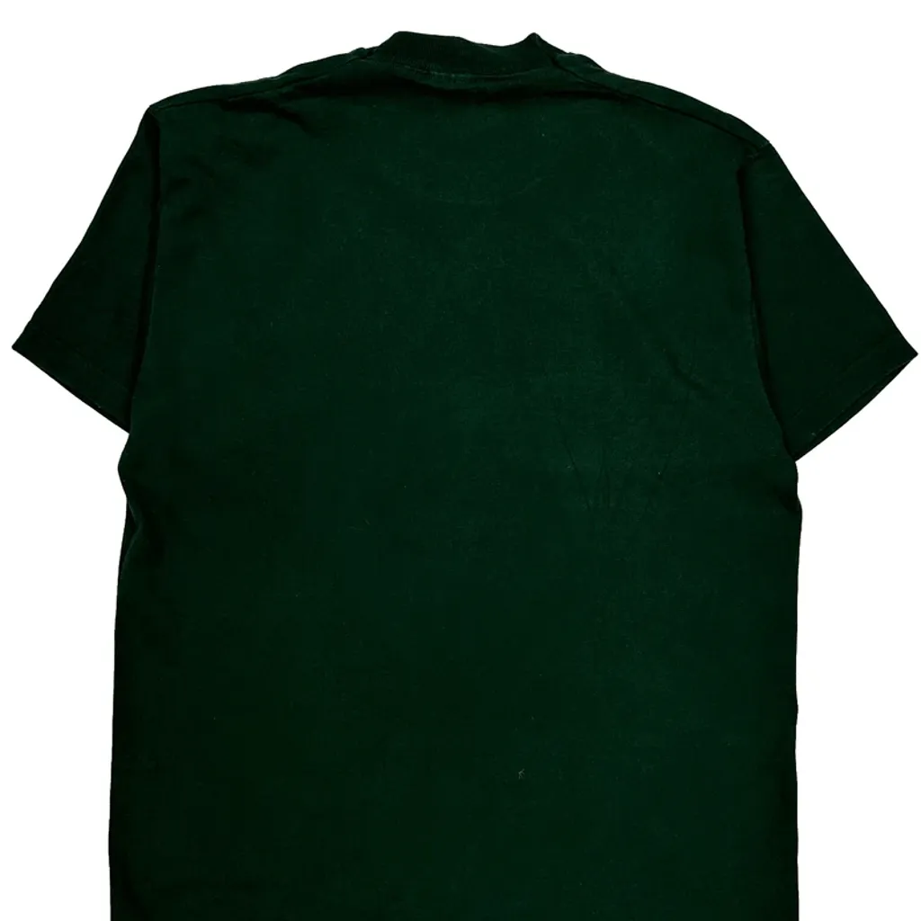 Blank Fruit Of The Loom Single Stitch T-Shirt - Large Green Cotton - Image 7