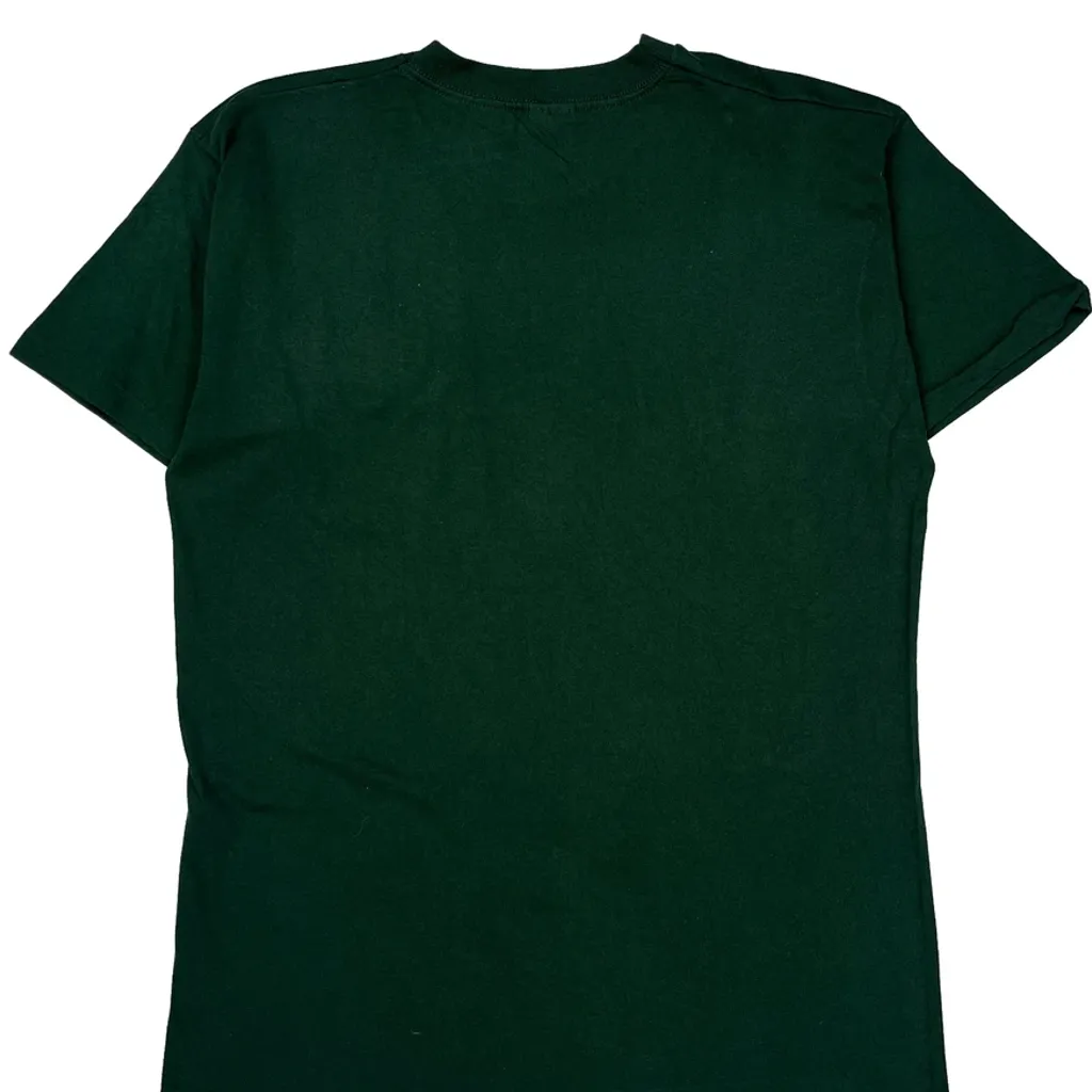 Blank Fruit Of The Loom Single Stitch T-Shirt - XL Green Cotton - Image 6