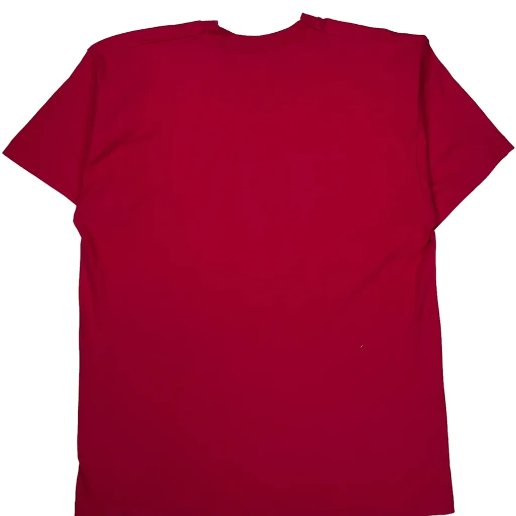 Blank Fruit Of The Loom Single Stitch T-Shirt - XL Red Cotton - Image 6